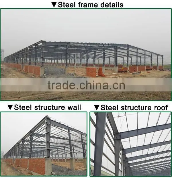 Fast construction industry steel structure building project