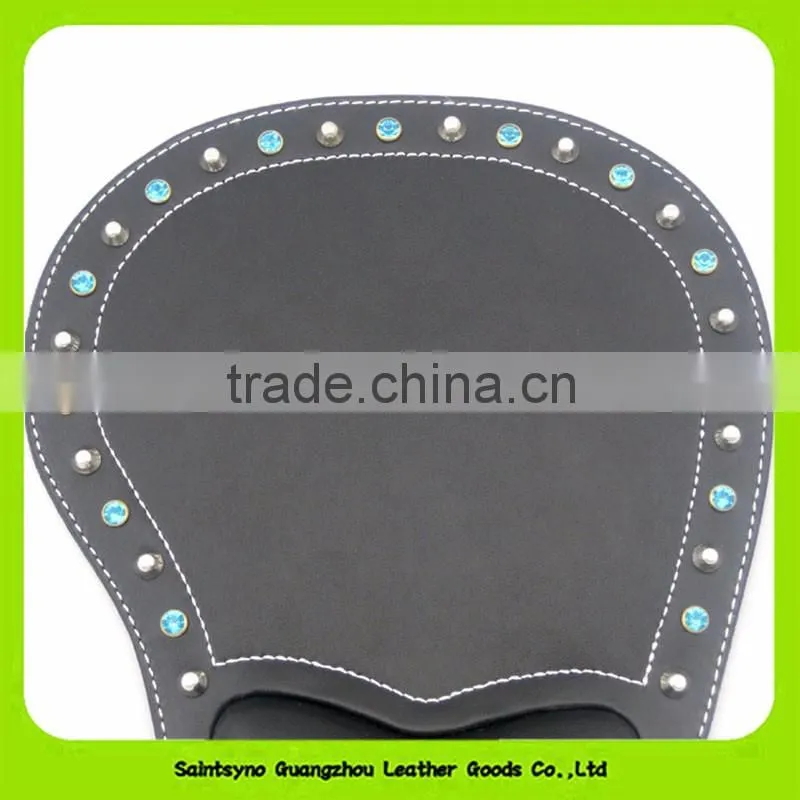 16022 Newly genuine leather custom printed gaming mouse pad cute wrist rest