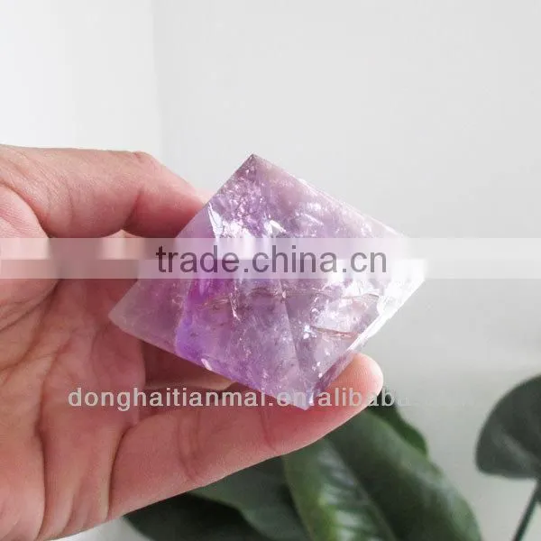 Hot Sale Natural Amethyst Crystal Pyramid Energy Purple Rock Crystal Gift&Decorate