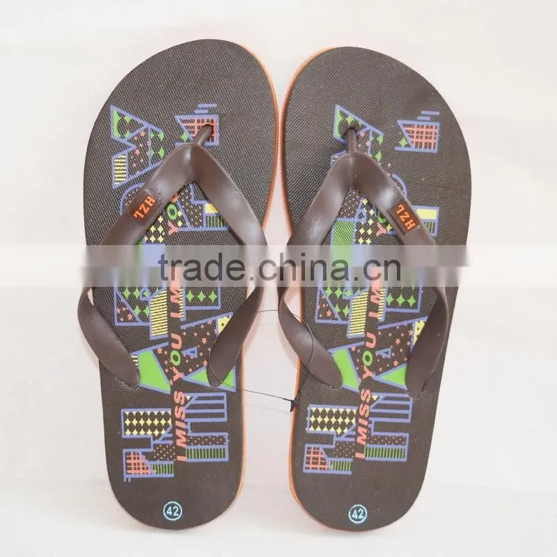 2016 new arrival EVA boys flip flops beach slippers