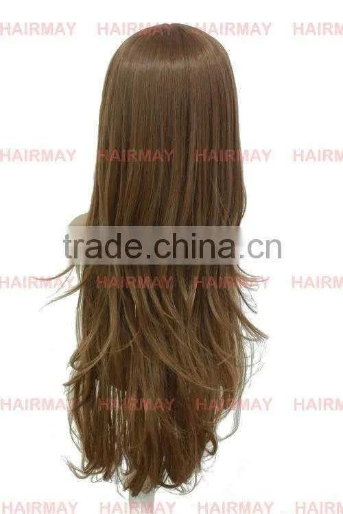 Heat Resistant fiber Long fashion wig hot sale