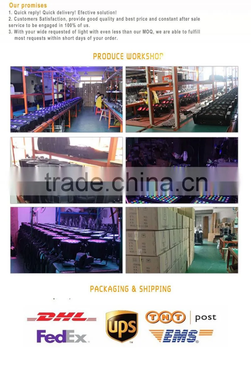36 3w led wall washer Guangzhou China rgb stage light