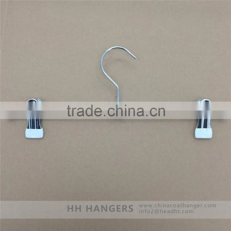 White tips metal adjustable wire trousers/ skirt/ pants coat hanger