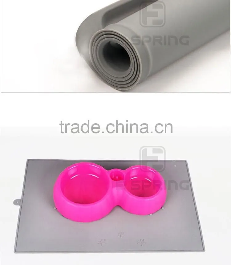 Easy Clean Non-toxic Silicone pet's Bowl Mat