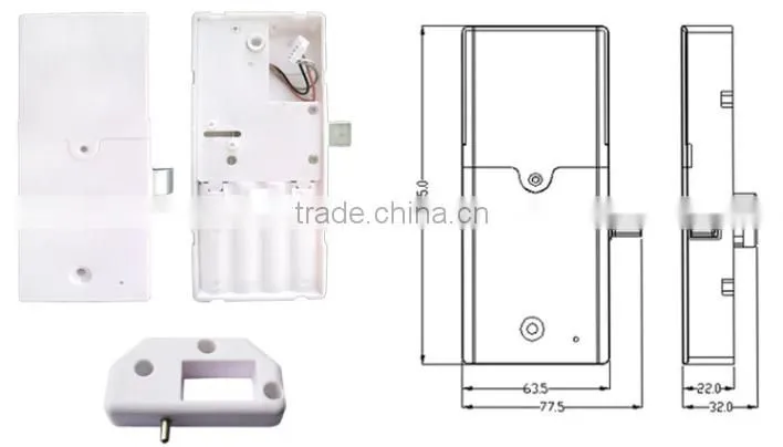 Zinc alloy material RFID digital gym magnetic locker lock