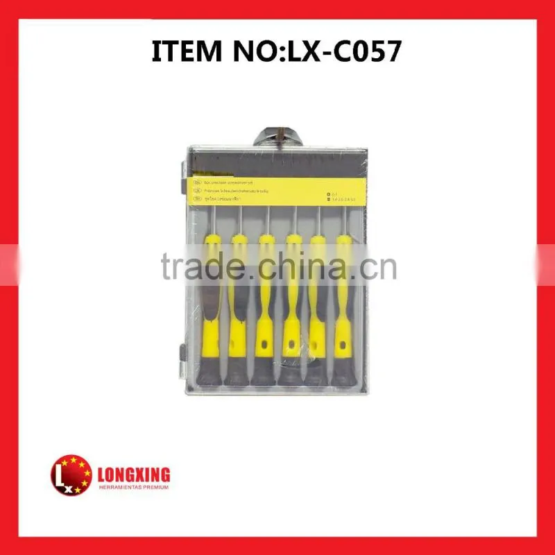 Factory Supply best selling promotion 6 pcs telecommunication screwdriver set