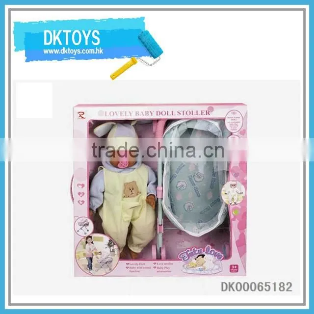 Lovely doll strller toy for kids with doll