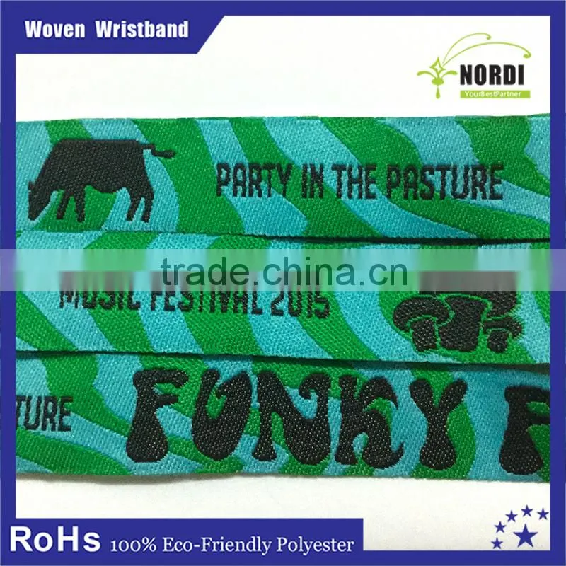 cheap customized fabric wristbands for events&rfid wristband