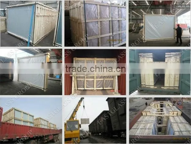 clear PVB film laminated glass