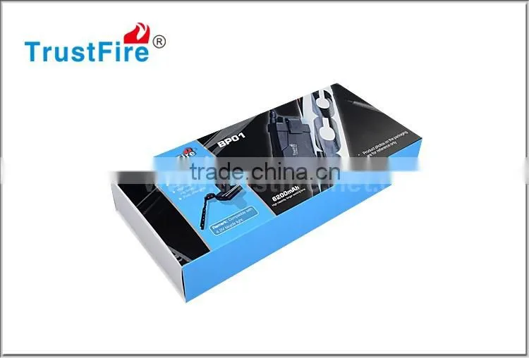 2016 newest Trustfire BP01 battery pack , 6200mah rechargeable battery pack with intelligent battery charger