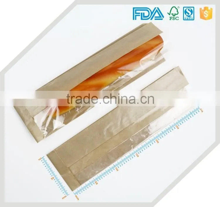 Custom printed cheap moistureproof paper bakery bag