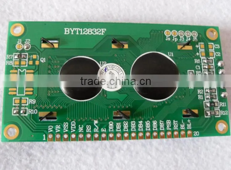 12832 st7920 3.3V LCD module 60.5 x 18.0 mm