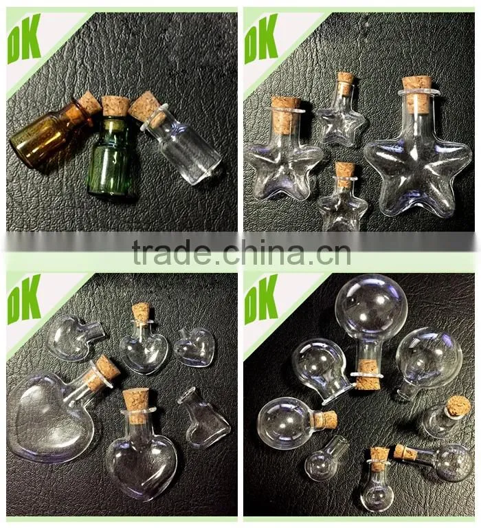 alina~!~ bell jar With wooden Corks. Empty Vials Mini Message In small empty glass bottles traders in usa