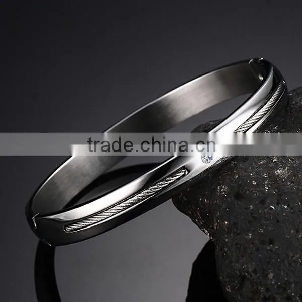 Wholesale Fashion Lady Rhinestone WIA Stainless Steel Bracelet