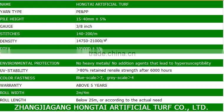 25mm height turf grass for gardens with 4 tones