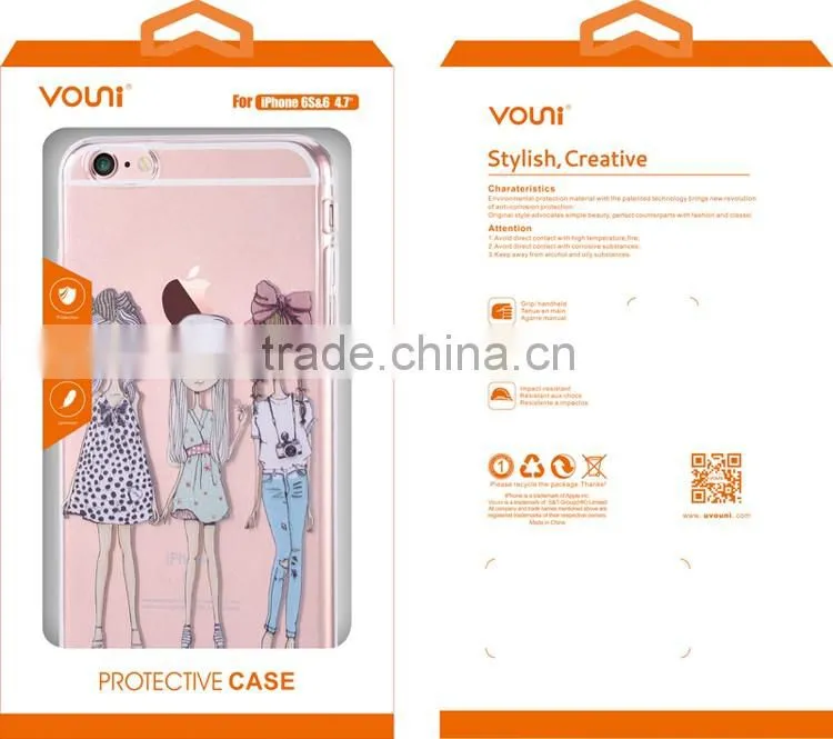 With Retail Packing Ultra-thin 0.5mm Soft TPU Case Cover for iPhone 6/6s Plus TPU Cases for Girls