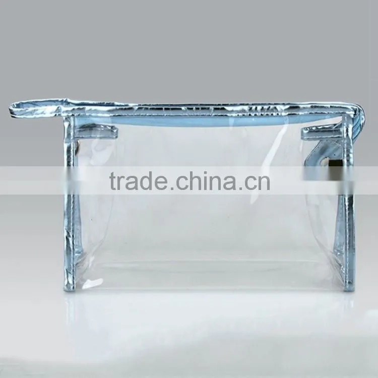 customized cosmetic waterproof clear transparent pvc toiletry bag