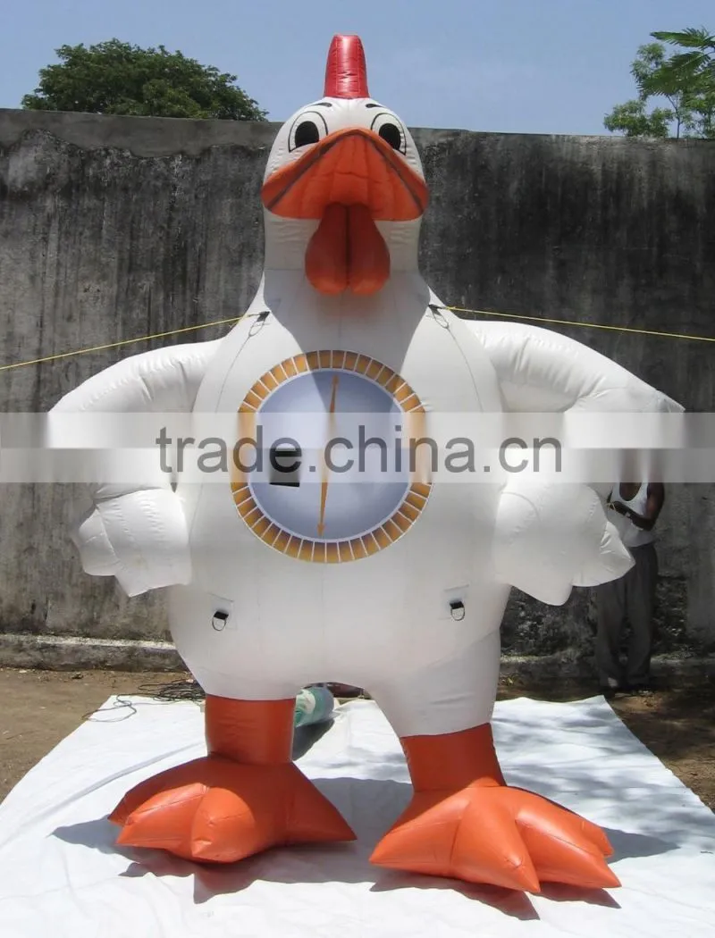 inflatable chicken lifelike cock customized rooster for sale