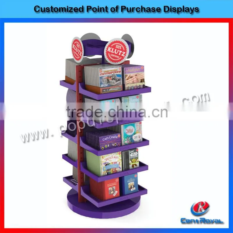 Wholesale flooring metal bookshop display stand