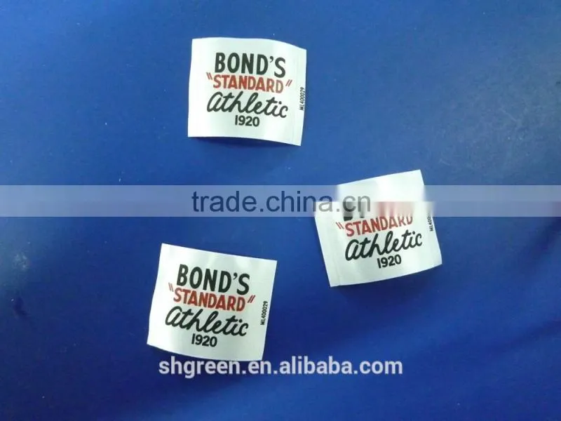 Little bird woven edge clothing printing neck label