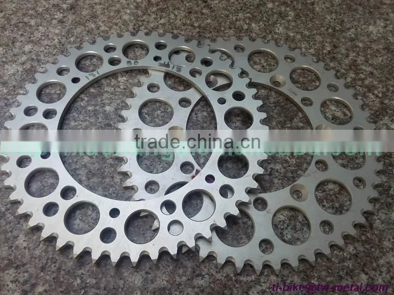 Titanium Motor Bike Chain ring Customized Titanium Motor Bicycle Chain Ring High Quality Titanium Motorbike bicycle chain-ring