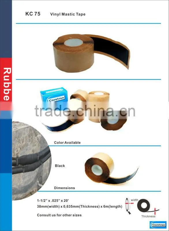 China supplier high quality PVC backing and high viscosity butyl duct tape