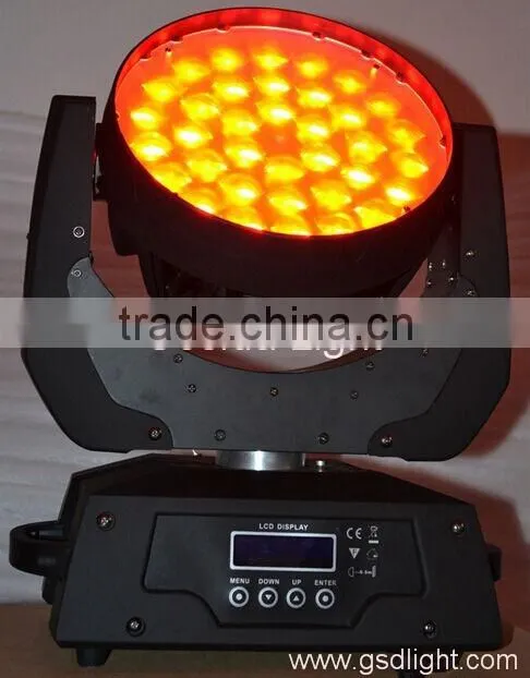 China Manufactory Supply Best zoom 36x10w 4in1 led moving head wash light for DJ show