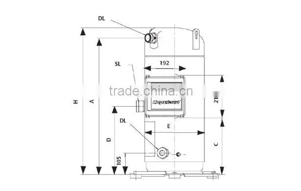 25HP ZR Series Copeland Piston Compressor ZR310KCE-TWD