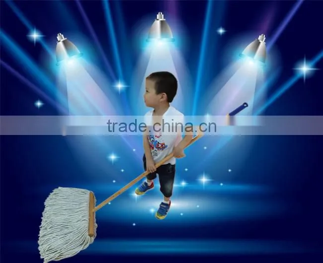 Eco-friendly cotton mop with wood handle