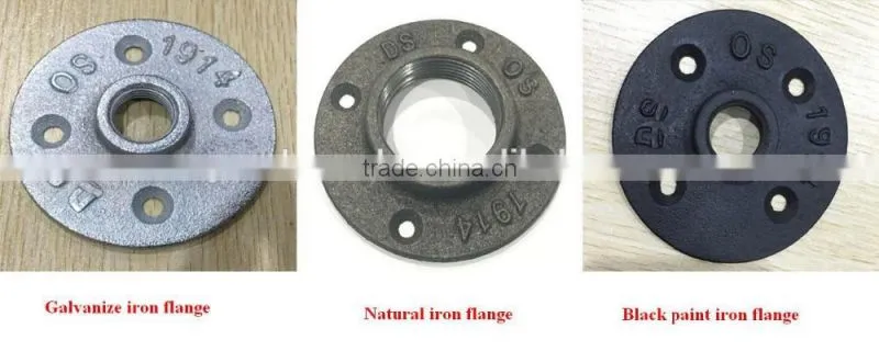 Industrial style malleable iron pipe fitting