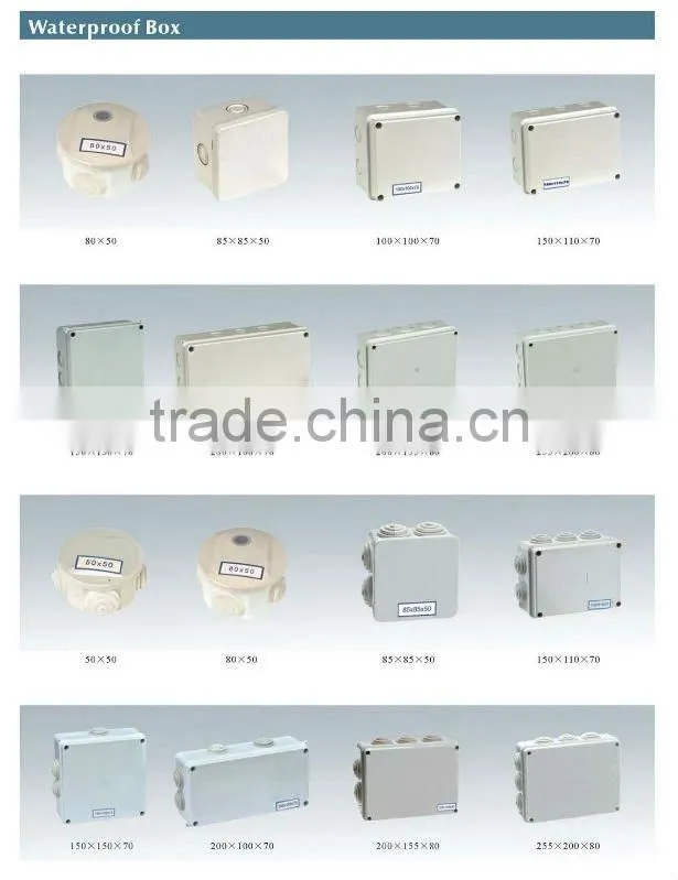IP65 water proof junction enclosure200*155*80