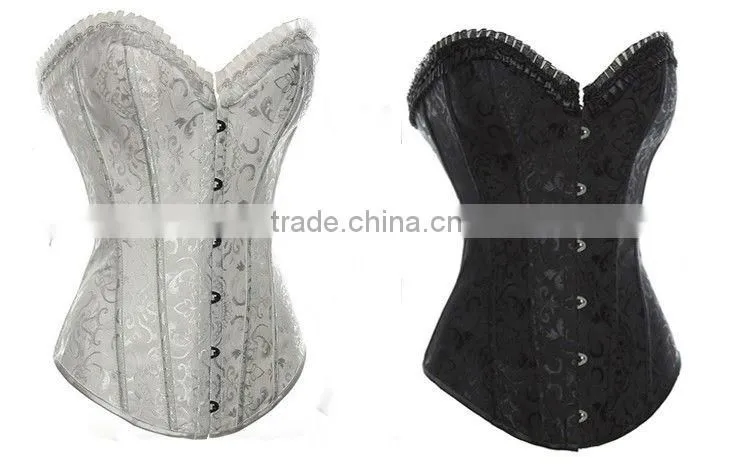 Firm Slim Body Shaper Body Shaping Underwear Thin Shape Wear Shaper with Lace Siamese White Corset Slimming Cloth for Women