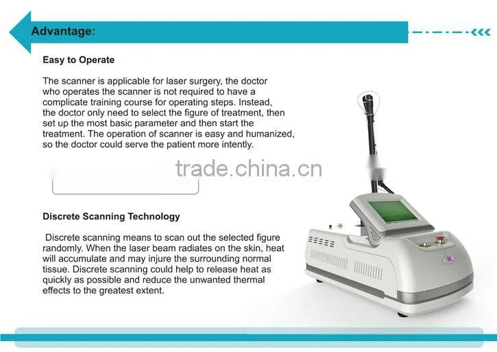portable RF drive fractional freckle wrinkle acne scar removal whiting CO2 fractional laser machine -CV-II