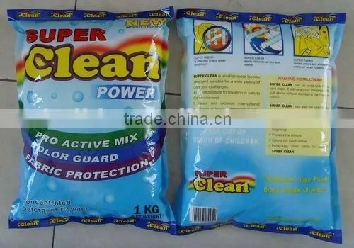 1kg/pc washing laundry powder in bag