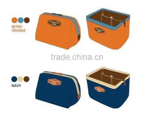 Hot selling cheap fashion canvas cosmetic bag, cheap personalized cosmetic bag