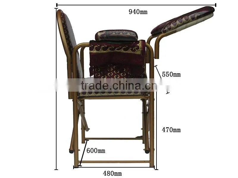 Folding & Knocked Down Muslim Prayer Chair for Elder - with Prayer Pad & Koran Pocket