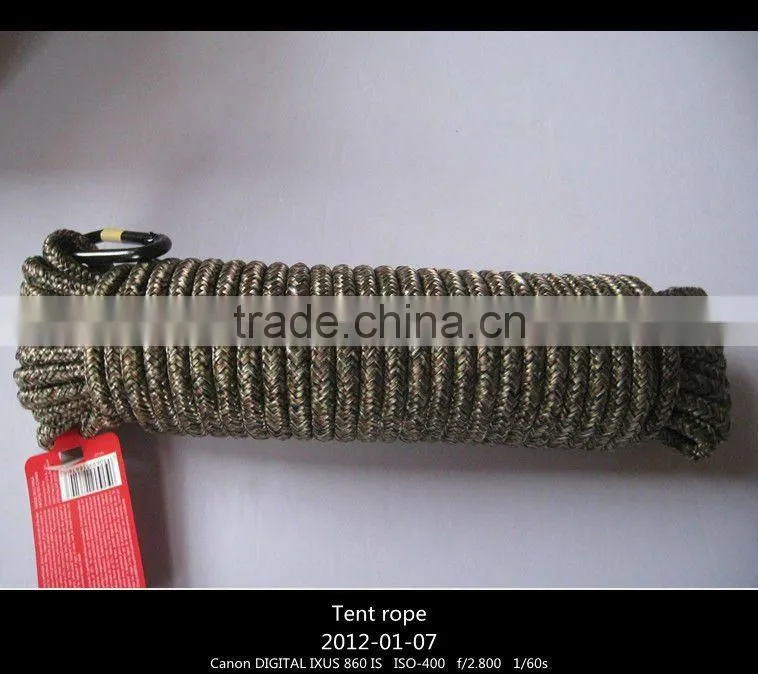 9mm PP multifilament Diamond Braided Camouflage Rope