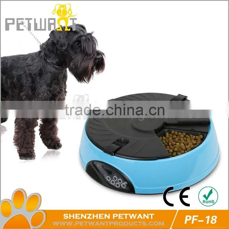 Time programmable 6 Meals Automatic dog cat animal Feeders