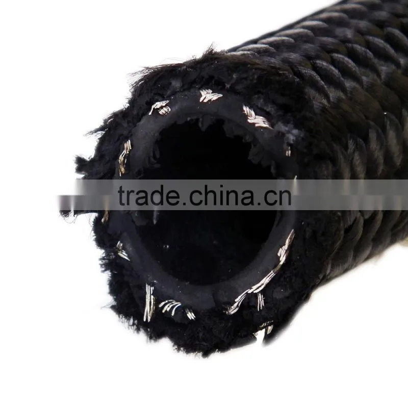Hot selling AN 4 Braided Nylon Stainless Steel Fuel Oil Gas Hose