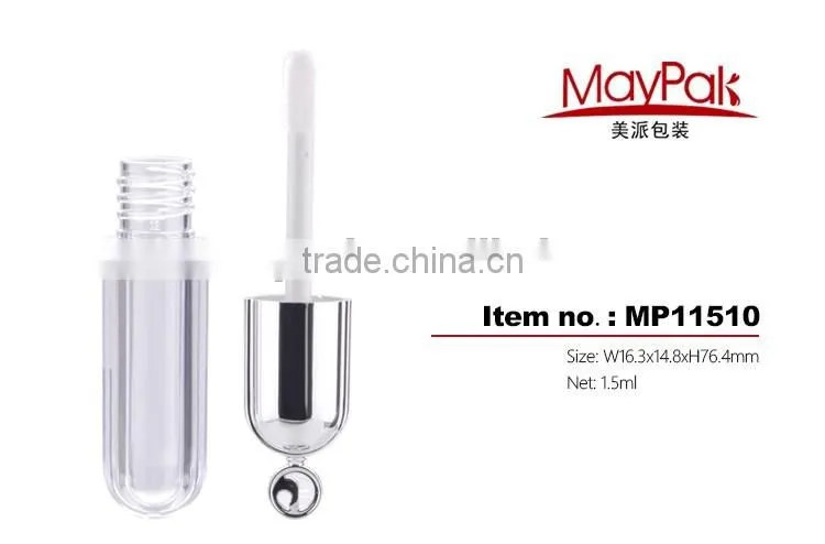 top decorative lipgloss tube containers with brush