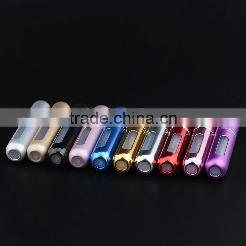 6ml UV gel nail polish bottle with black cap and brush