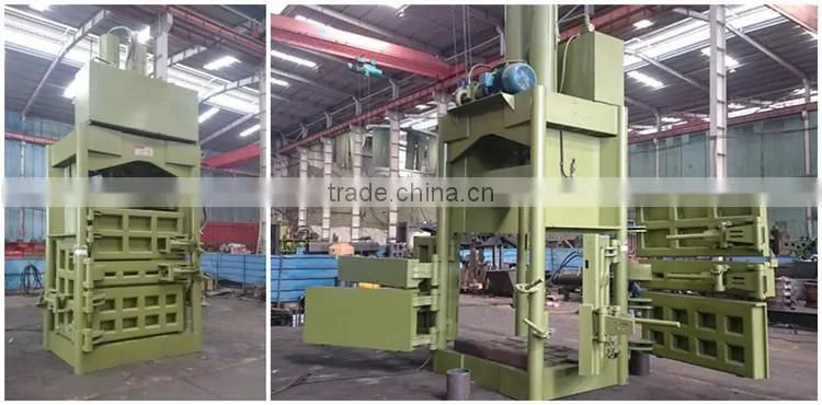 YJ-100 Used Wool Clothes Vertical Baling Machine For Sale