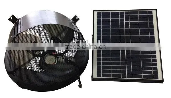 vent goods rechargeable battery for exhaust fan in 40w solar panel roof dc motor solar attic fan gable mounting fan
