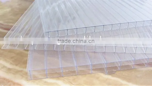 4mm twin wall polycarbonate sheet, hollow pc sheet,pc sheet on sale