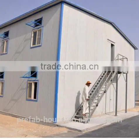 Modular 2 Floors Residential Flat Roof Prefab House