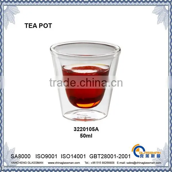clear borosilicate glass tea pot TC105T