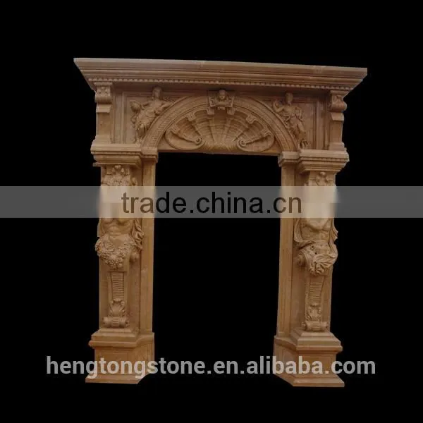 Antique Yellow Stone Door Frame