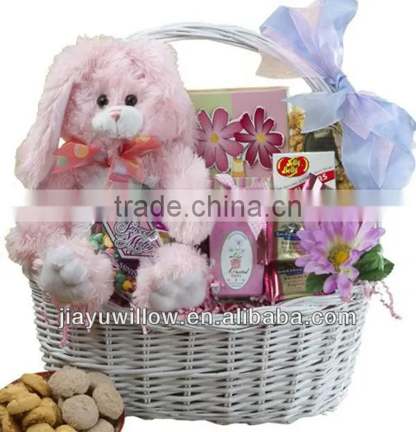 cheap holiday gift baskets wholesale with handle for decoration and gift