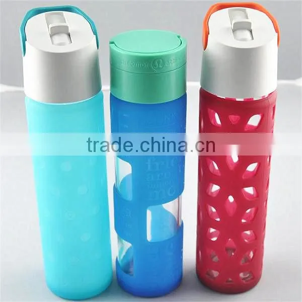 High quality non-toxic and plastic-free silicone sleeve for glass bottles
