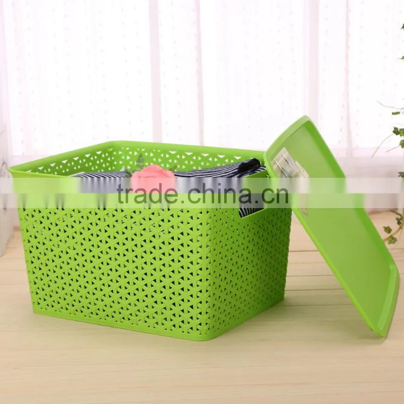 N518 House Hold Plastic Storage Box Big Storage Organizer Home Storage Basket